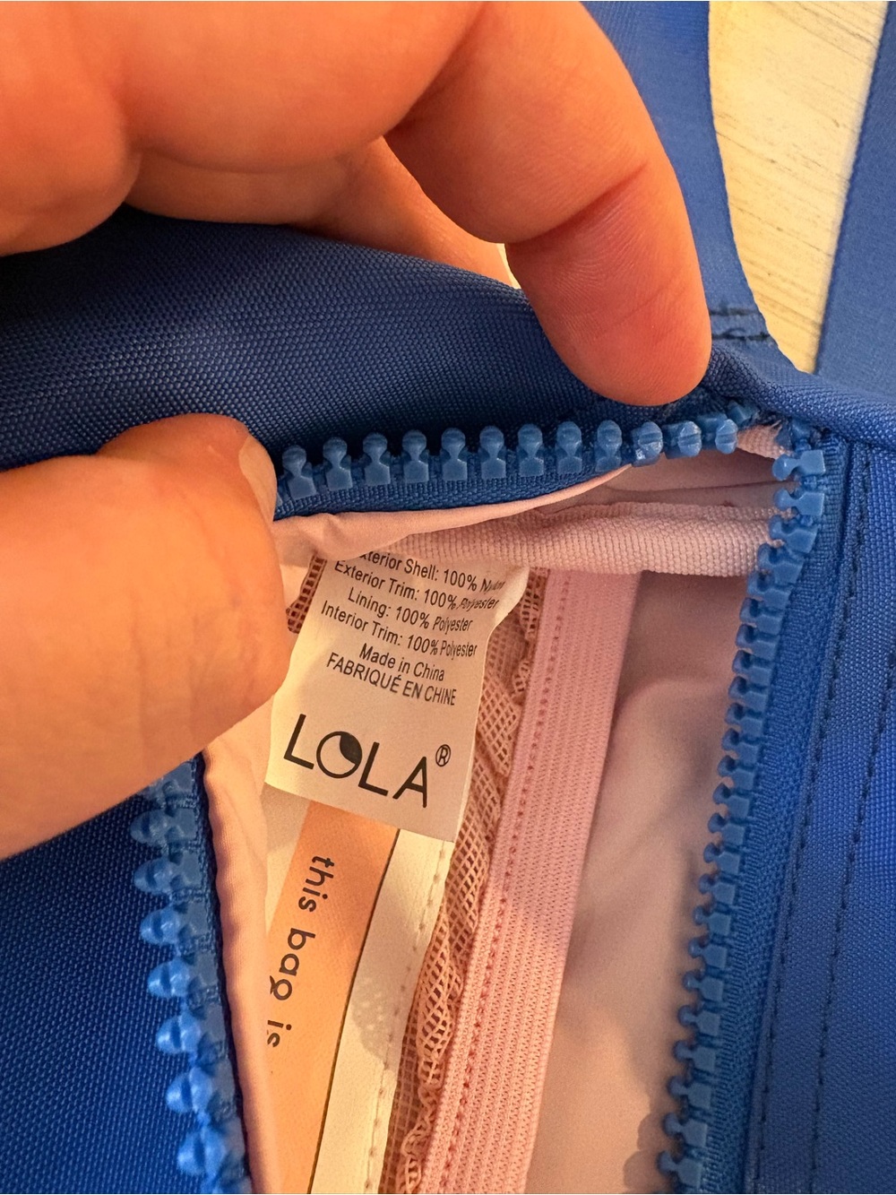 LOLA Blue Crossbody Adjustable Belt Bag - Picture 7 of 10